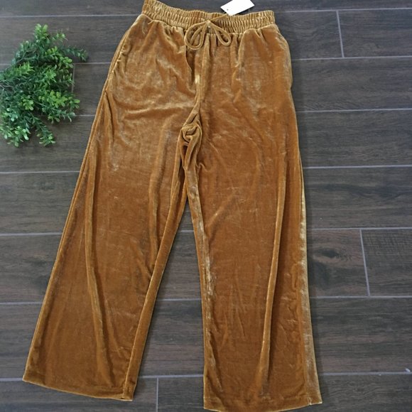 NEW Elodie velvet crop trousers pants size M - Picture 3 of 6